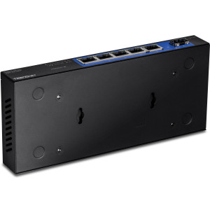 TRENDnet TEG-S51SFP 5-Port Unmanaged Gigabit Ethernet Switch, Gigabit SFP port, wall mountable
